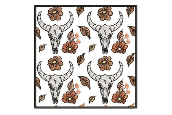 Boho Western Skull and Floral Embroidery Pattern Review
