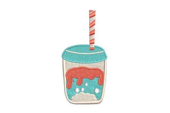 Colorful Layered Boba Tea Embroidery Design Review