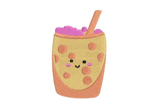 Cute Tropical Boba Tea Embroidery Design Review