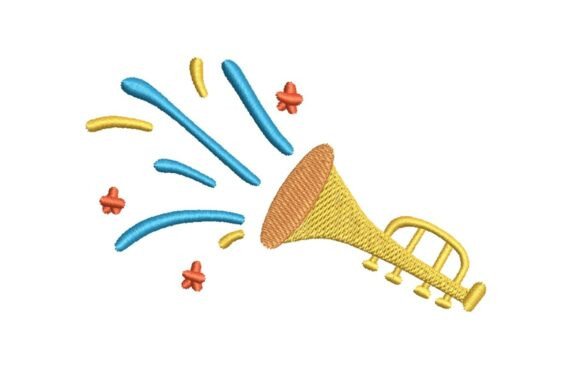 Festive Trumpet Blast Embroidery Review