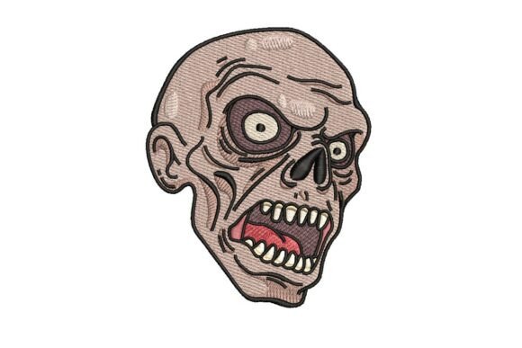 Snarling Zombie Head Embroidery Design Review