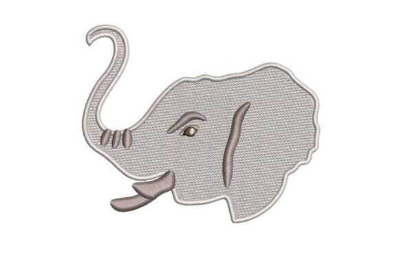 Stylized Elephant Head Embroidery Design Review