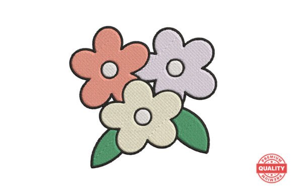 Three Pastel Flowers Embroidery Review